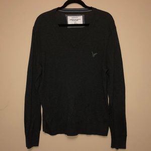 EUC American Eagle 🦅 Gray Men’s V Neck sweater
